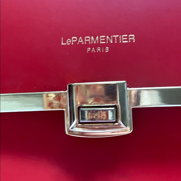 LeParmentier Red Leather Handbag - Picture 6 of 7